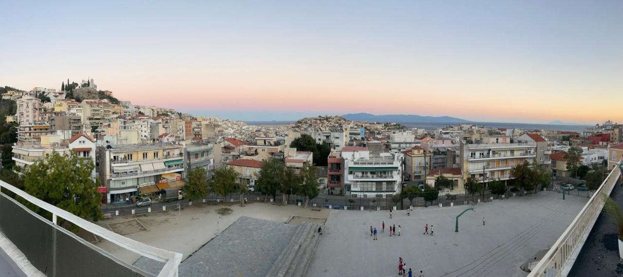 George & Nia Apartment - Central Kavala With Panoramic Terrace View Экстерьер фото